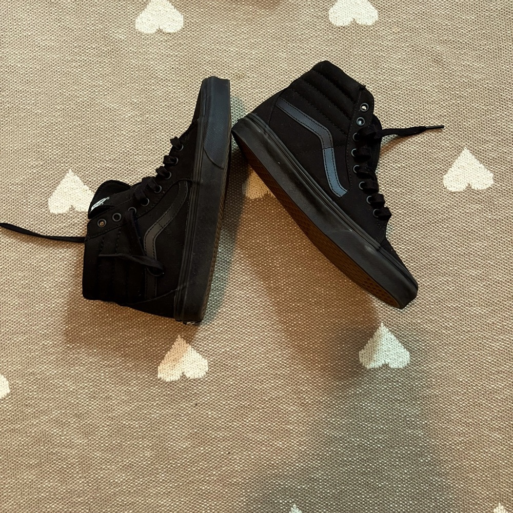 all black high top vans